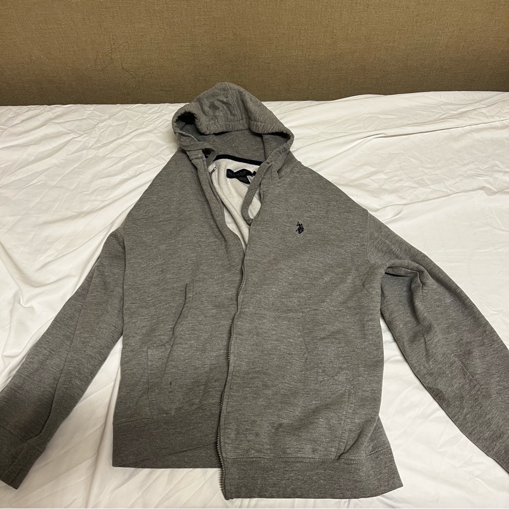 US Polo ASSN Zipped Up Grey Jacket